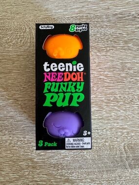 NEEDOH Teenie Funky Pup - Orange, Pink and Purple
